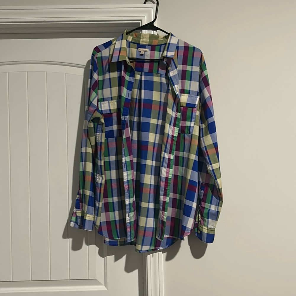 GAP colorful long sleeve blouse